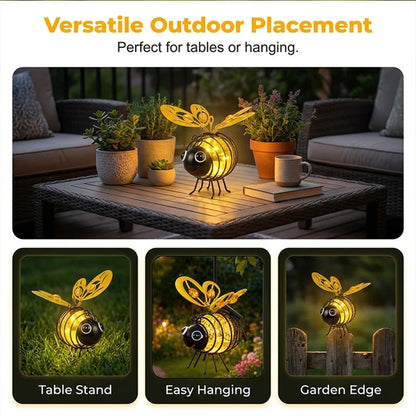🔥 2026 Hot Sale🐝 Solar Hanging Bee Garden Light — Charming Glow for Your Outdoor Space