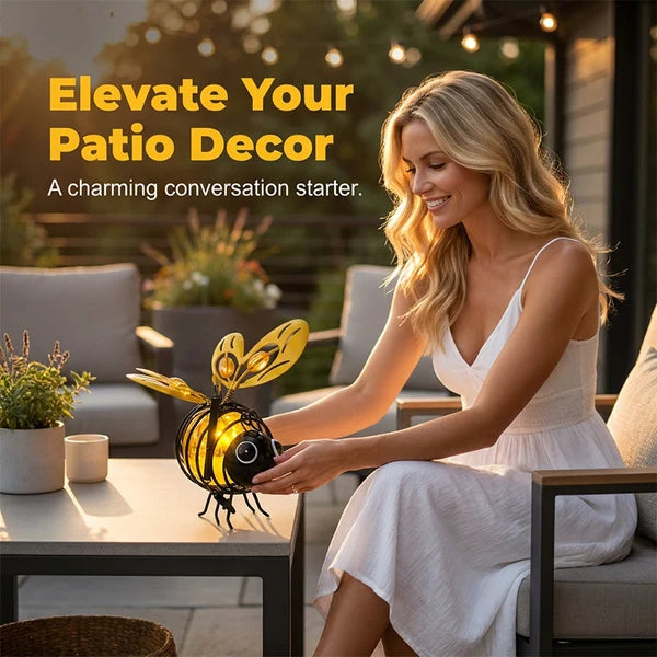 🔥 2026 Hot Sale🐝 Solar Hanging Bee Garden Light — Charming Glow for Your Outdoor Space