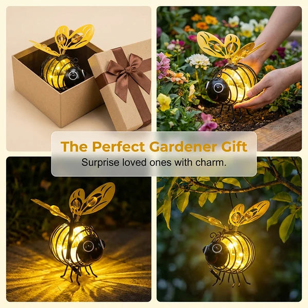 🔥 2026 Hot Sale🐝 Solar Hanging Bee Garden Light — Charming Glow for Your Outdoor Space