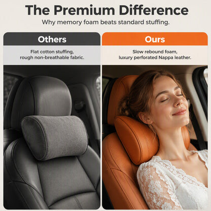 🚗 2026 Hot Sale | 3D Memory Foam Car Neck Pillow – Drive in Comfort