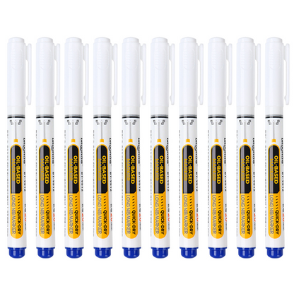 🖊️ Precision Long-Tip Quick-Dry Oil-Based Marker Pen: Easy Deep-Hole Marking