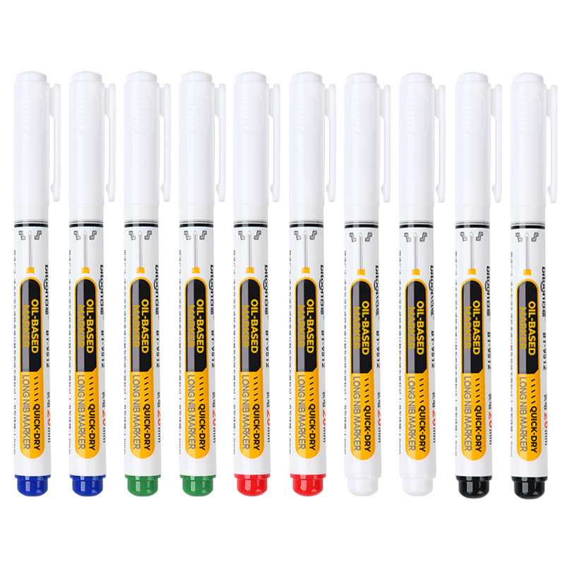 🖊️ Precision Long-Tip Quick-Dry Oil-Based Marker Pen: Easy Deep-Hole Marking