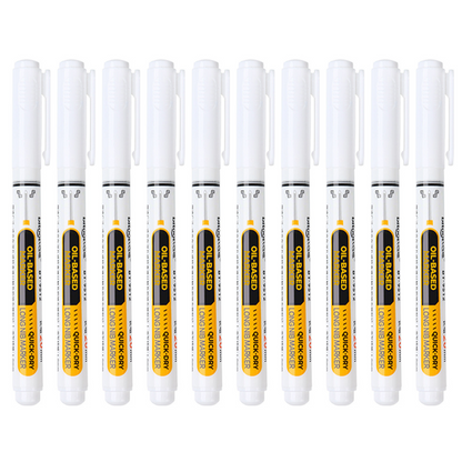 🖊️ Precision Long-Tip Quick-Dry Oil-Based Marker Pen: Easy Deep-Hole Marking