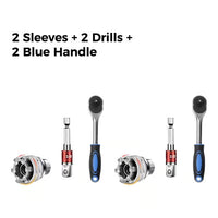 2 Sleeves + 2 Drills + 2 Blue Handle