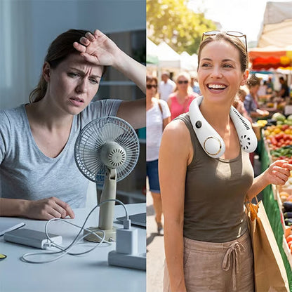 New Portable Neck Fan❄️Hands-free & Bladeless & quiet design