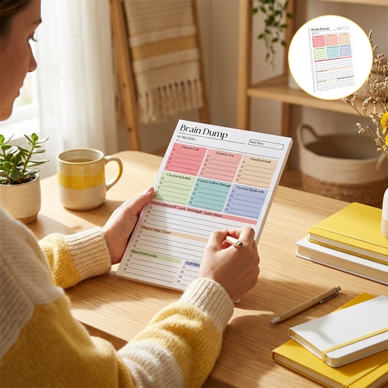 ADHD Brain Dump Planner Pad