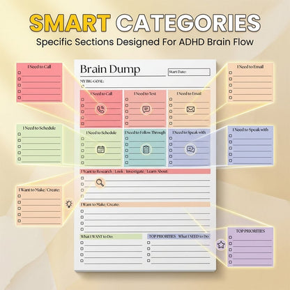 ADHD Brain Dump Planner Pad