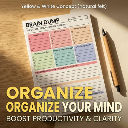 ADHD Brain Dump Planner Pad