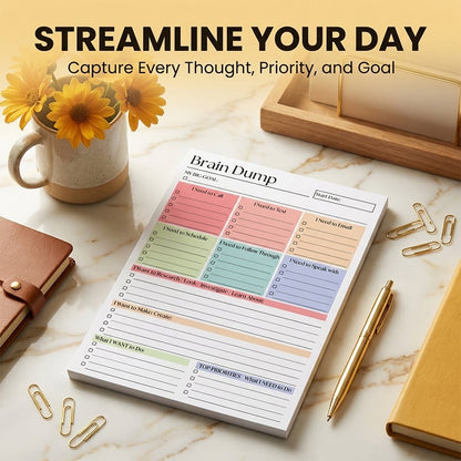 ADHD Brain Dump Planner Pad