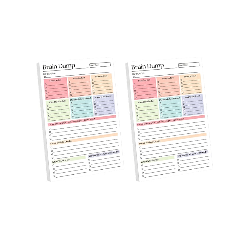 ADHD Brain Dump Planner Pad