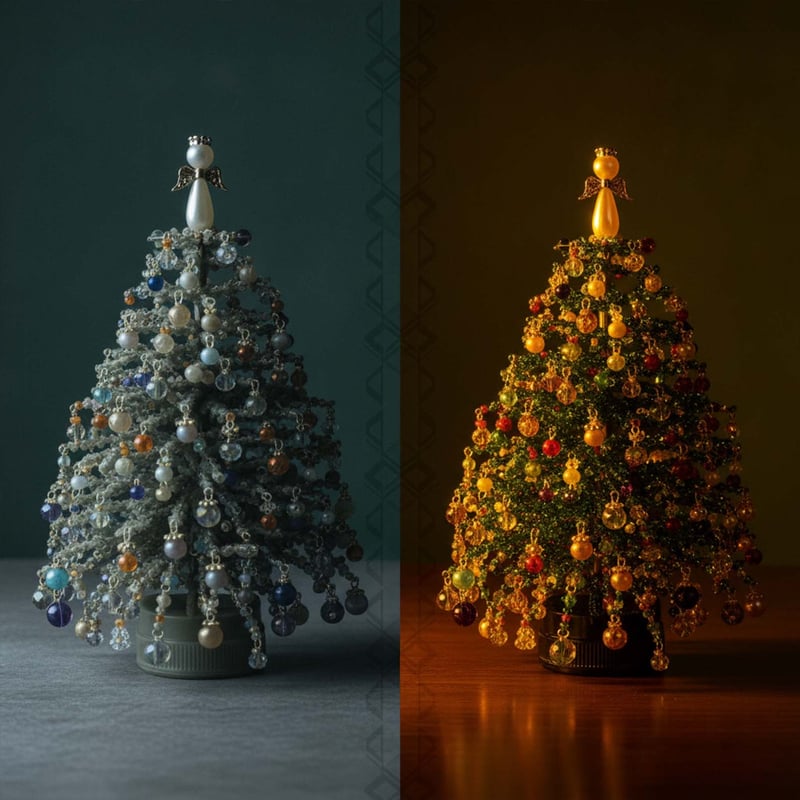 🎄DIY Beaded Christmas Tree Ornament Craft Kit
