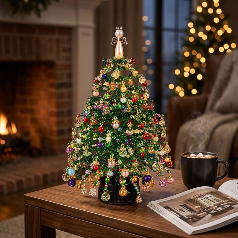 🎄DIY Beaded Christmas Tree Ornament Craft Kit