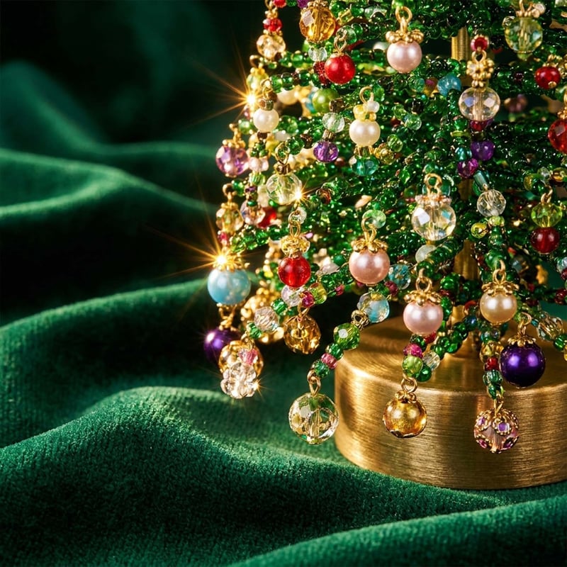 🎄DIY Beaded Christmas Tree Ornament Craft Kit
