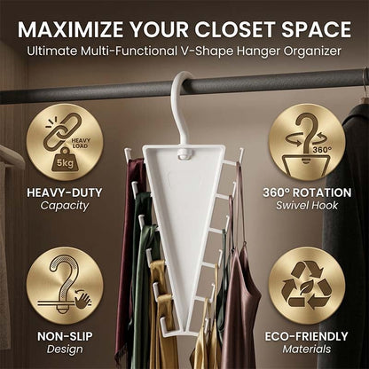 Rotating V-Shaped Accessory Hanger