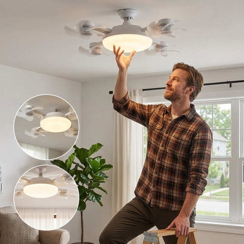 🔥UP TO 49% OFF🔥 Remote Control Ceiling Fan Light Bulb❄️💡
