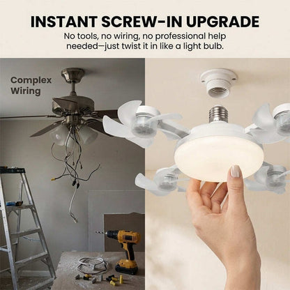 🔥UP TO 49% OFF🔥 Remote Control Ceiling Fan Light Bulb❄️💡